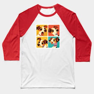 Happy Tails: Expressive Dog Moods XI Baseball T-Shirt